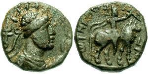 1 Tetradracma Imperio kushán (60-375) Bronce Vima Takto