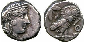 1 Tetradracma Antigua Grecia (1100BC-330) Plata 
