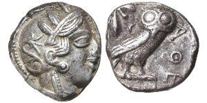 1 Tetradracma Antigua Grecia (1100BC-330) Plata 