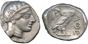 1 Tetradracma Antigua Grecia (1100BC-330) Plata 