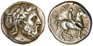 1 Tetradracma Antigua Grecia (1100BC-330) Plata Philip II of Macedon (382 BC - 336 BC)