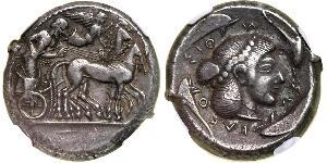 1 Tetradracma Antigua Grecia (1100BC-330) Plata 