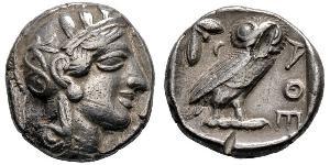 1 Tetradracma Antigua Grecia (1100BC-330) Plata 