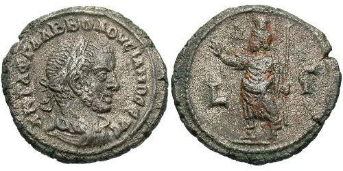 1 Tetradracma Imperio romano (27BC-395) Vellón Plata Volusiano (235-253)