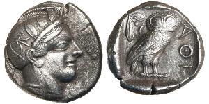 1 Tetradramma Grecia antica (1100BC-330) Argento 