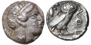 1 Tetradramma Grecia antica (1100BC-330) Argento 