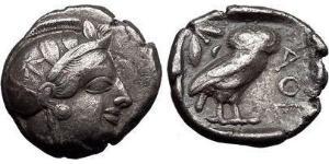 1 Tetradramma Grecia antica (1100BC-330) Argento 