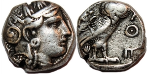 1 Tetradramma Grecia antica (1100BC-330) Argento 