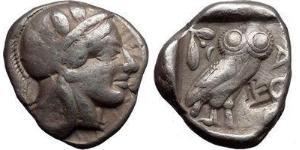 1 Tetradramma Grecia antica (1100BC-330) Argento 
