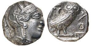 1 Tetradramma Grecia antica (1100BC-330) Argento 
