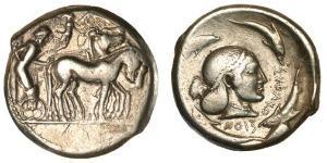 1 Tetradramma Grecia antica (1100BC-330) Argento 