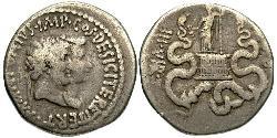 1 Tetradramma Repubblica romana (509BC-27BC) Argento Marco Antonio (83BC-30BC)