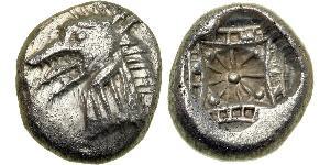 1 Tetrobol Grecia antica (1100BC-330) Argento 