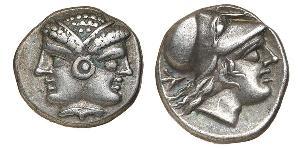 1 Tetrobol Antigua Grecia (1100BC-330) Plata 
