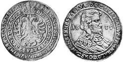 1 Thaler Anhalt-Bernbourg (1603 - 1863) Argent Christian II d