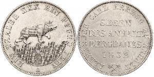 1 Thaler Anhalt-Bernbourg (1603 - 1863) Argent Alexandre-Charles d