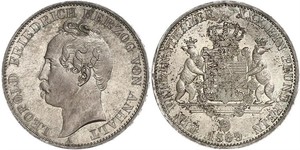 1 Thaler Anhalt-Dessau (1603 -1863) Argent Léopold IV d