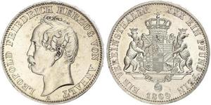 1 Thaler Anhalt-Dessau (1603 -1863) Argent Léopold IV d