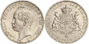 1 Thaler Anhalt-Dessau (1603 -1863) Argent Léopold IV d