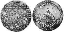 1 Thaler Anhalt-Zerbst  (1544 - 1796) Argent Charles-Guillaume d