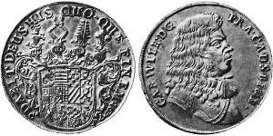 1 Thaler Anhalt-Zerbst  (1544 - 1796) Argent Charles-Guillaume d