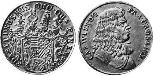 1 Thaler Anhalt-Zerbst  (1544 - 1796) Argent Charles-Guillaume d