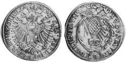 1 Thaler Augsbourg (1276 - 1803) Argent Ferdinand III, Holy Roman Emperor (1608-1657)
