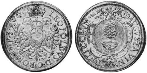 1 Thaler Augsbourg (1276 - 1803) Argent Léopold Ier de Habsbourg(1640-1705)