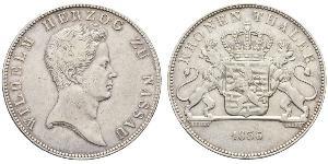 1 Thaler Duché de Nassau (1806 - 1866) Argent Guillaume de Nassau (1792-1839)