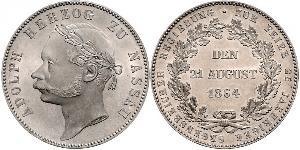 1 Thaler Duché de Nassau (1806 - 1866) Argent Adolphe (grand-duc de Luxembourg)