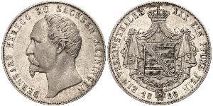 1 Thaler Duché de Saxe-Meiningen (1680 - 1918) Argent Bernard II de Saxe-Meiningen