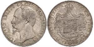 1 Thaler Duché de Saxe-Meiningen (1680 - 1918) Argent Bernard II de Saxe-Meiningen