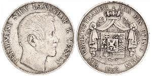 1 Thaler Grand-duché de Hesse (1806 - 1918) Argent Ferdinand de Hesse-Hombourg