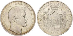 1 Thaler Grand-duché de Hesse (1806 - 1918) Argent Ferdinand de Hesse-Hombourg