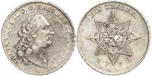 1 Thaler Grand-duché de Hesse (1806 - 1918) Argent 