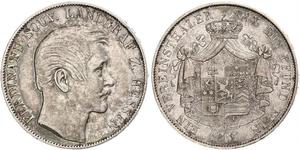 1 Thaler Grand-duché de Hesse (1806 - 1918) Argent Ferdinand de Hesse-Hombourg