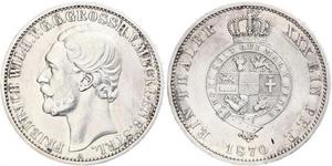 1 Thaler Grand-duché de Mecklembourg-Schwerin (1352-1918) Argent Frédéric-Guillaume de Mecklembourg-Strelitz