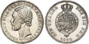1 Thaler Grand-duché de Mecklembourg-Schwerin (1352-1918) Argent Frédéric-Guillaume de Mecklembourg-Strelitz