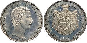 1 Thaler Liechtenstein (1719 - ) Argent Johann II, Prince of Liechtenstein (1840-1929)