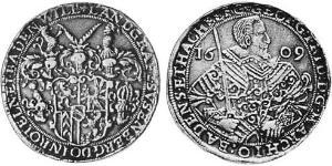 1 Thaler Margraviat de Bade-Durlach (1535 - 1771) Argent 