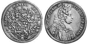 1 Thaler Prince-Bishopric of Bamberg (1245–1802) Argent 