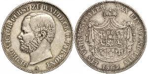 1 Thaler Principauté de Waldeck-Pyrmont (1180 - 1918) Argent Georges-Victor de Waldeck-Pyrmont (1831 - 1893)