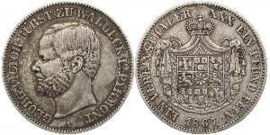 1 Thaler Principauté de Waldeck-Pyrmont (1180 - 1918) Argent Georges-Victor de Waldeck-Pyrmont (1831 - 1893)