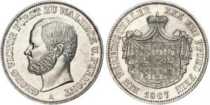 1 Thaler Principauté de Waldeck-Pyrmont (1180 - 1918) Argent Georges-Victor de Waldeck-Pyrmont (1831 - 1893)