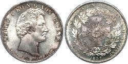 1 Thaler Royaume de Bavière (1806 - 1918) Argent Louis Ier de Bavière(1786 – 1868)