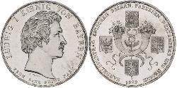 1 Thaler Royaume de Bavière (1806 - 1918) Argent Louis Ier de Bavière(1786 – 1868)