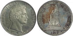1 Thaler Royaume de Bavière (1806 - 1918) Argent Louis Ier de Bavière(1786 – 1868)