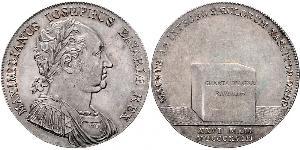 1 Thaler Royaume de Bavière (1806 - 1918) Argent Maximilien Ier de Bavière (roi) (1756 - 1825)