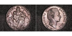 1 Thaler Royaume de Bavière (1806 - 1918) Argent Louis II de Bavière (1845-1886)(1845 – 1886)