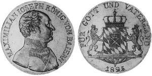 1 Thaler Royaume de Bavière (1806 - 1918) Argent 